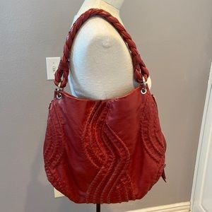 Fenn Wright Manson Red leather shoulder bag